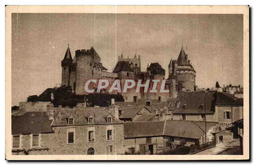 Castelo de Carcassonne — vista panorâmica — editor não identificado - Frente