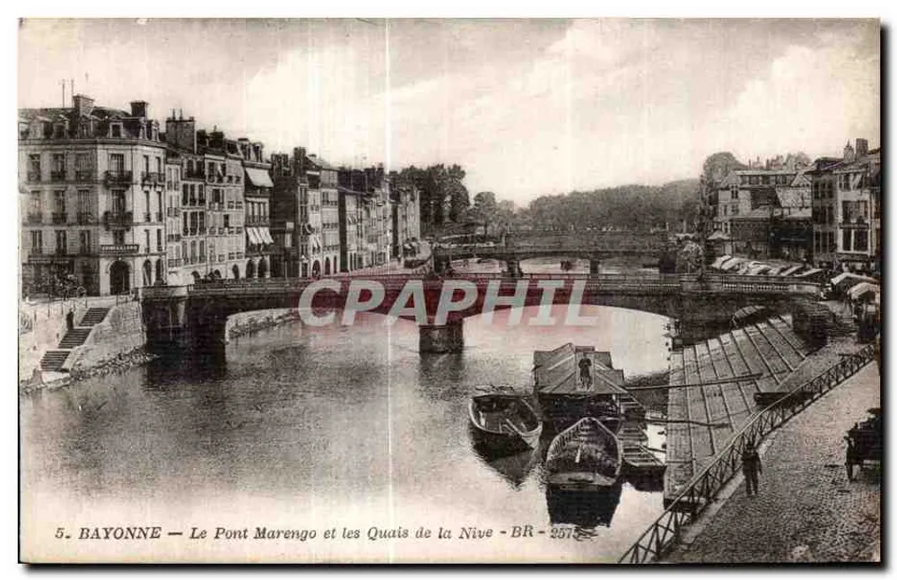 Bayonne — Die Marengo-Brücke und die Ufer der Nive — BR-257 - Vorderseite