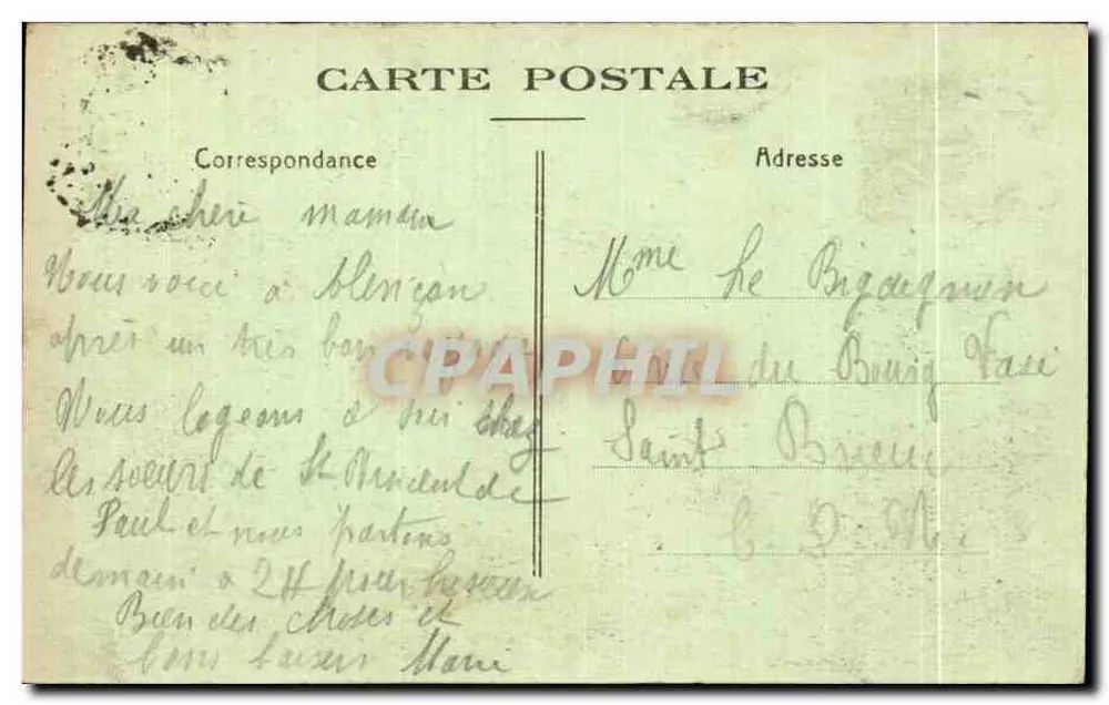 Alençon (Orne) — Ospedale, Cortile d'onore e Cappella — Fot. Crolard - Verso