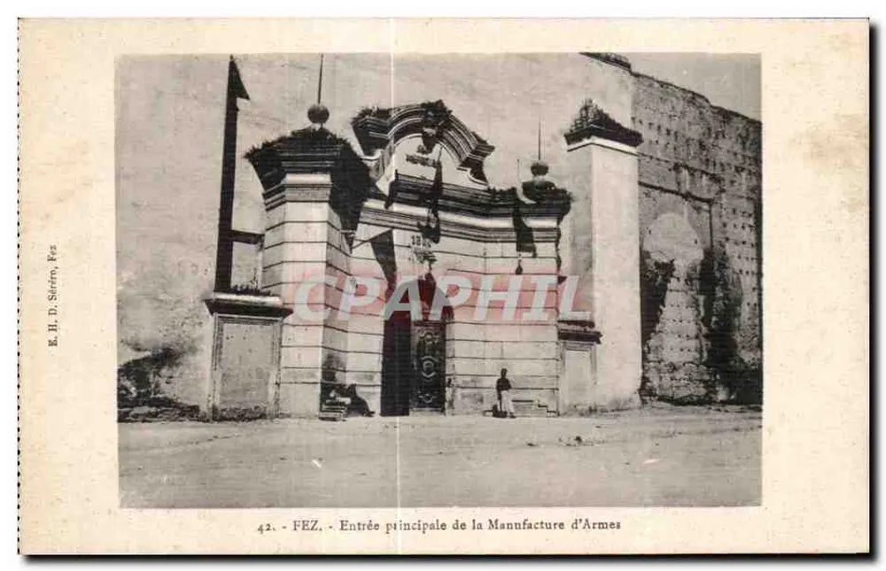 FEZ - Haupteingang der Waffenfabrik — E. H. D. Sttern, Fès, n°42 - Vorderseite