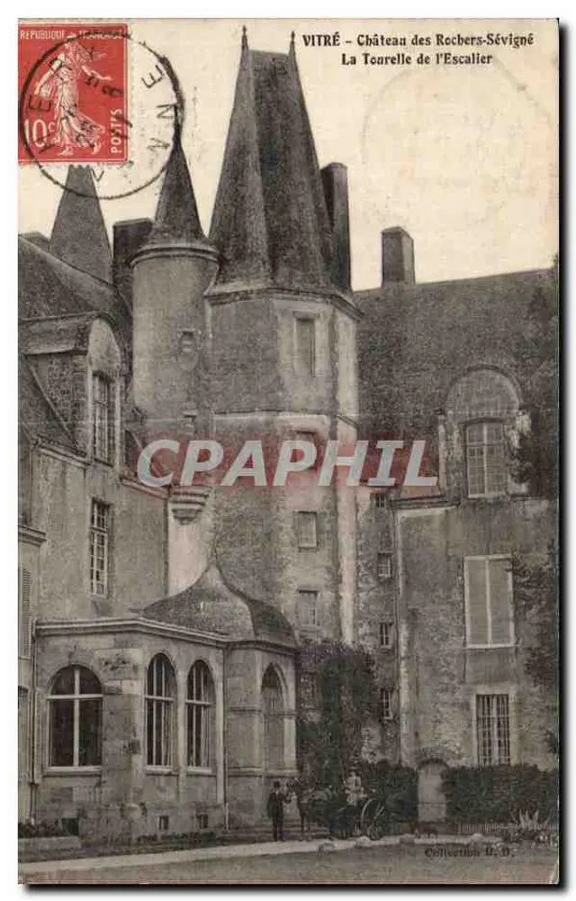 VITRÉ — Schloss der Rochers-Sévigné — Die Treppenturm — Edition B. B. - Vorderseite