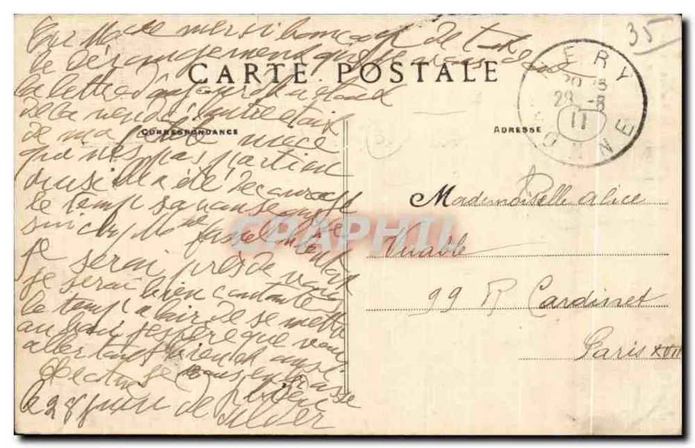 VITRÉ — Schloss der Rochers-Sévigné — Die Treppenturm — Edition B. B. - Rückseite