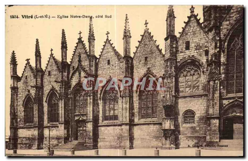 Vitré (Il-et-V.) — Chiesa di Notre-Dame, lato Sud — A. Lamire, Rennes - Recto