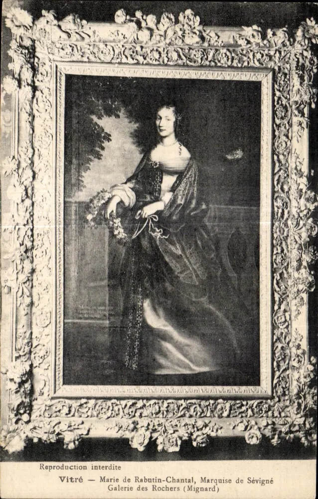 Vitré — Marie de Rabutin-Chantal, Marquise de Sévigné — Galerie des Rochers (Mignard) - Vorderseite