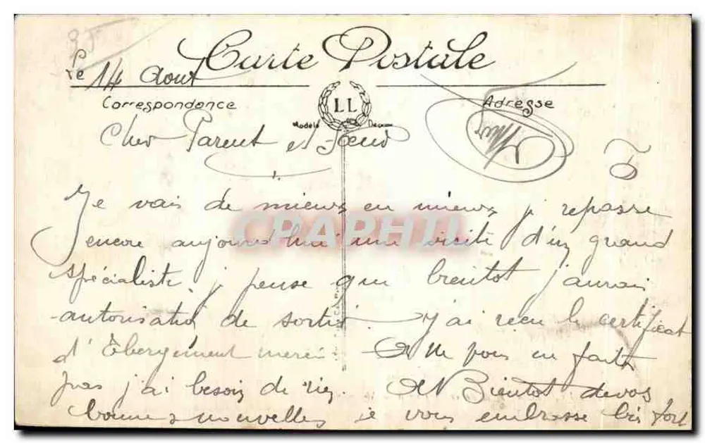 Dinard — E contra-luz à Malouine — LL. - Verso