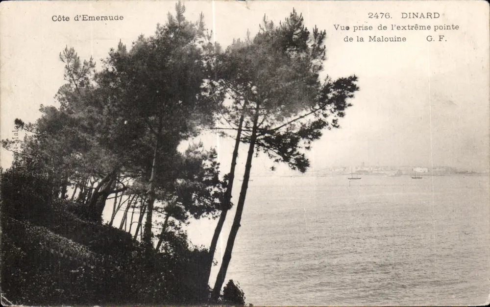 Küste von Emeraude — Aussicht vom äußersten Ende der Malouine — G.F. (Nr. 2476) - Vorderseite