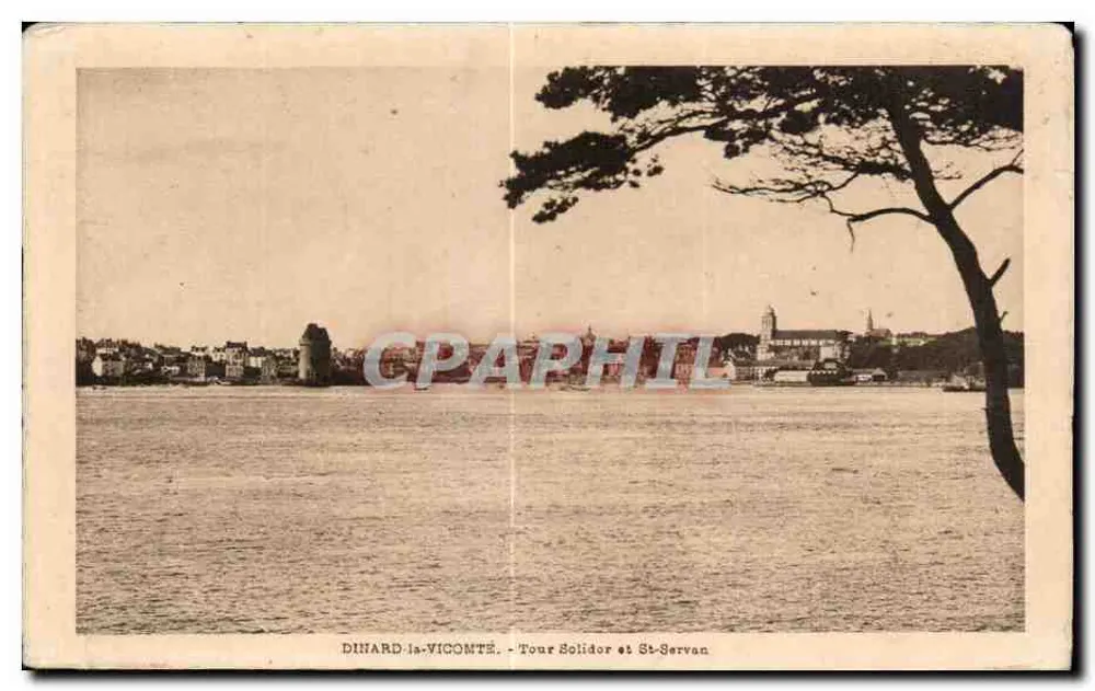 Dinard-la-Vicomte — Torre Solidor e São Servan — Edição M. Pambrun, Dinard, série N°13 - Frente
