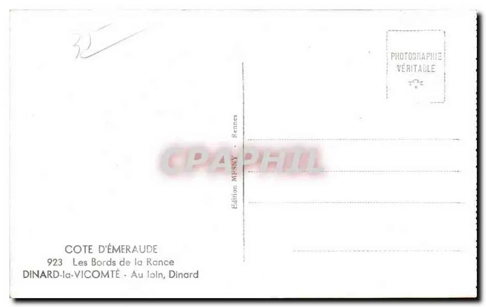 Côte d'Émeraude — Die Ufer der Rance — Edition MHSNY, Rennes - Rückseite