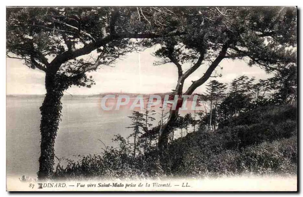 Dinard — Ansicht nach Saint-Malo von der Vicomté — LL. - Vorderseite