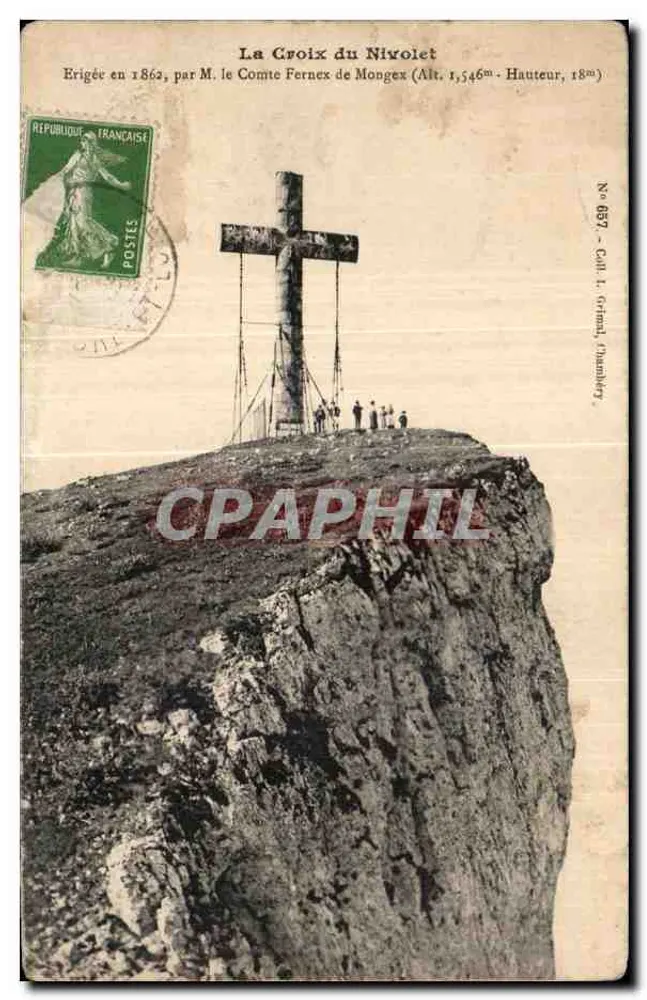 De Croix du Nivolet — opgericht in 1862 door M. de Graaf Fernex de Mongex — uitgeverij Coll. L. Germain, Thunberty, n° 6857 - Voorkant