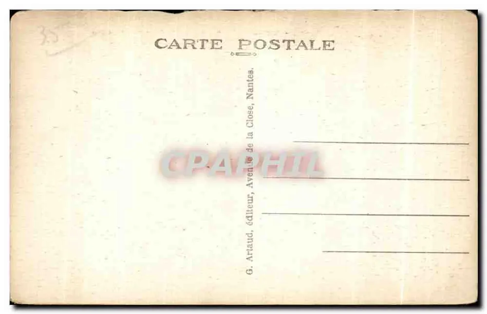 Dol-de-Bretagne (Il-et-V.) — Der Portalbereich der Kathedrale — G. Arlaud, Verlag, Nantes - Rückseite