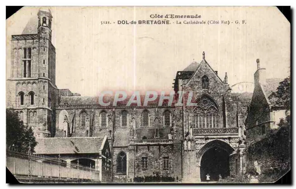 Dol-de-Bretagne — Die Kathedrale (Ostseite) — G. F. n° 5121 - Vorderseite