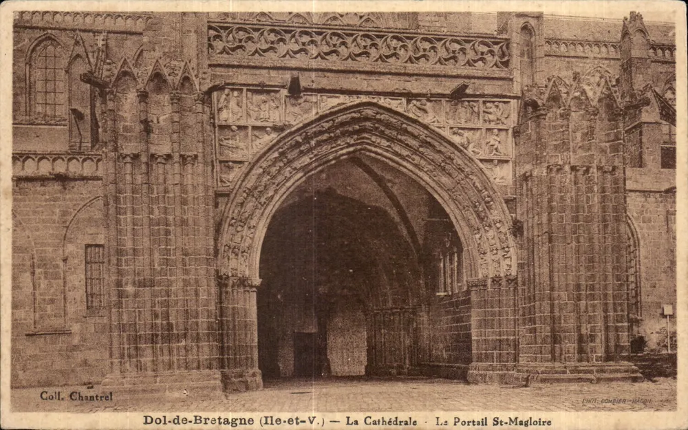 Dol-de-Bretagne (Ille-et-V.) — Die Kathedrale — Der St-Magloire-Portal — Coll. Chantrel - Vorderseite