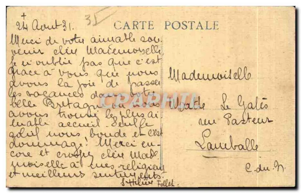 Dol-de-Bretagne (Ille-et-V.) — Die Kathedrale — Der St-Magloire-Portal — Coll. Chantrel - Rückseite