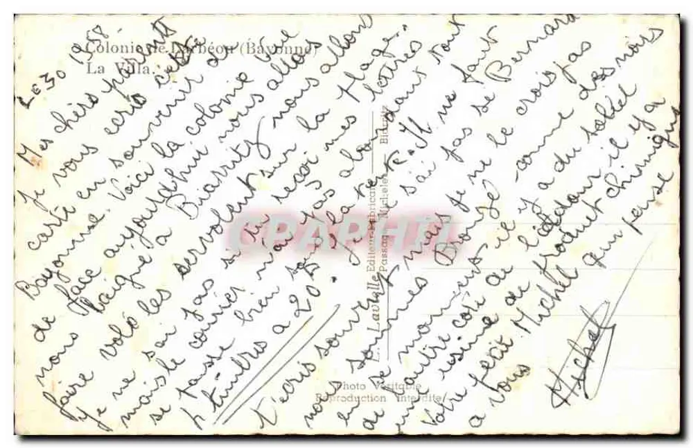 Casa de La Vavielle — vista geral — editor La Vavielle, número de série não visível - Verso