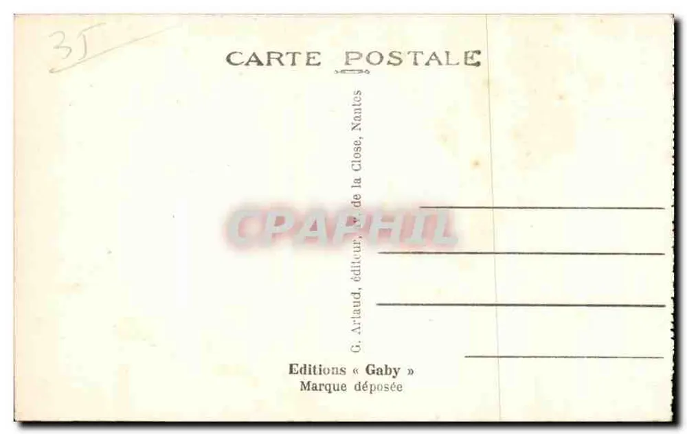 Rennes — Das Palais du Commerce (Le Ray, Stadtarchitekt) und die Gärten — Gaby - Rückseite