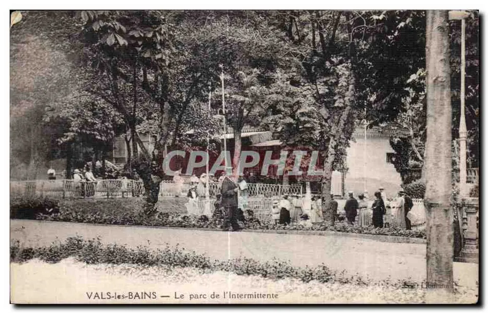 VALS-les-BAINS — Le parc de l'Intermittente — éditeur L. Bonnana - Frente