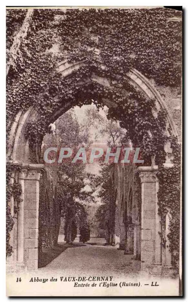 Abtei VAUX-DE-CERNAY — Eingang zur Kirche (Ruinen) — LL. Nr. 14 - Vorderseite