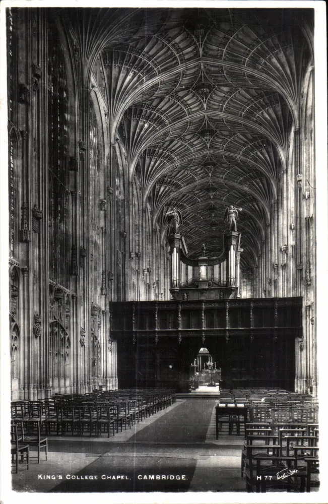 Capela de King's College — Cambridge — H 77 — W. K. Smith - Frente