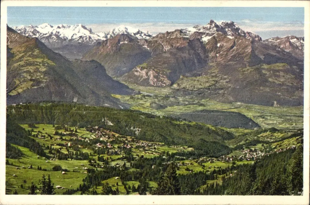 Villars-Chésières, und die Zähne des Südens — Nr. 1034 - Vorderseite