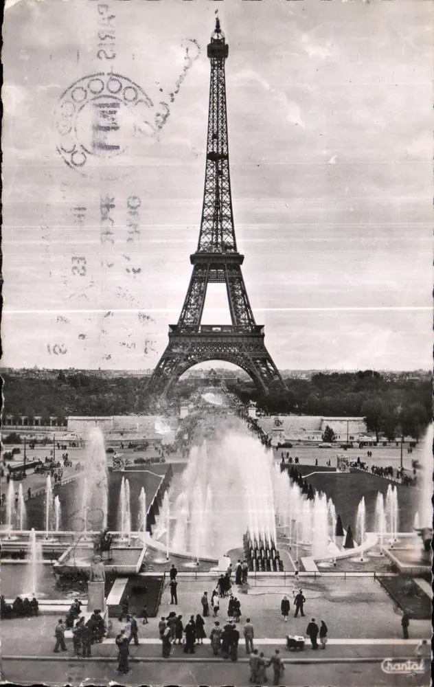 La Tour Eiffel — vue depuis les Fontaines du Palais de Chaillot — Éditions Chantal - Vorderseite