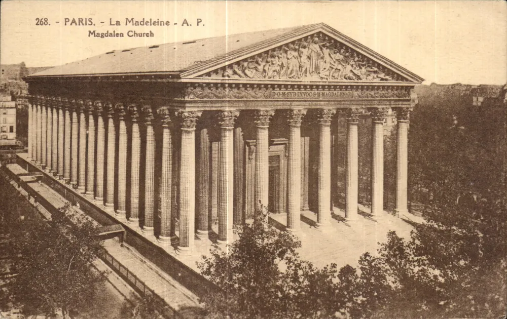 Paris - A Madeleine - A.P. - Igreja de Magdalen - Frente