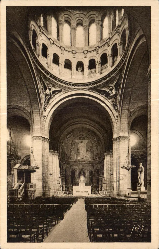 Basilika des Heiligen Herzens von Montmartre — Der Chor — Übersicht — Kunstausgabe 'En Flanant' - Vorderseite