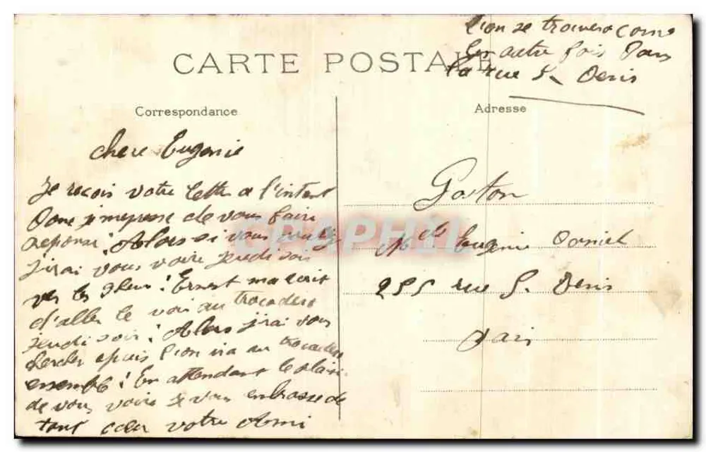 Paris - Sacré-Cœur und Montmartre-Bergbahn — J.H. — n° 206 - Rückseite