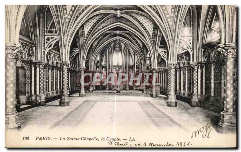 PARIS — A Santa Capela, a Cripta — LL - Frente