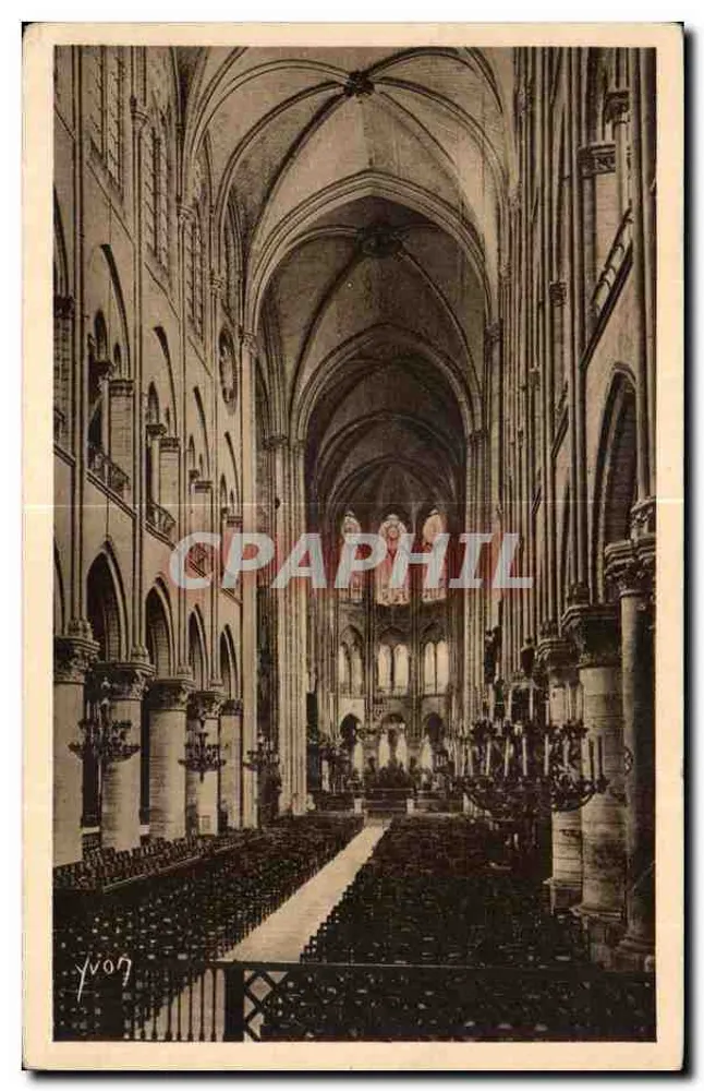 Interior da catedral — vista da nave — Yvon, n°6 - Frente