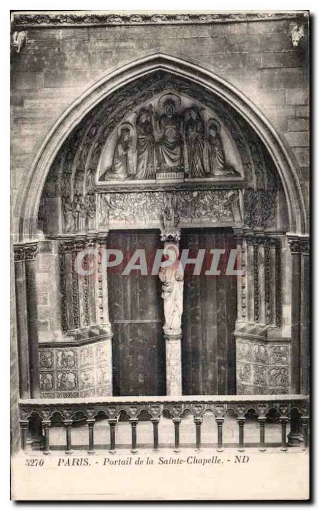 París - Portal de la Santa Capilla - ND - Anverso