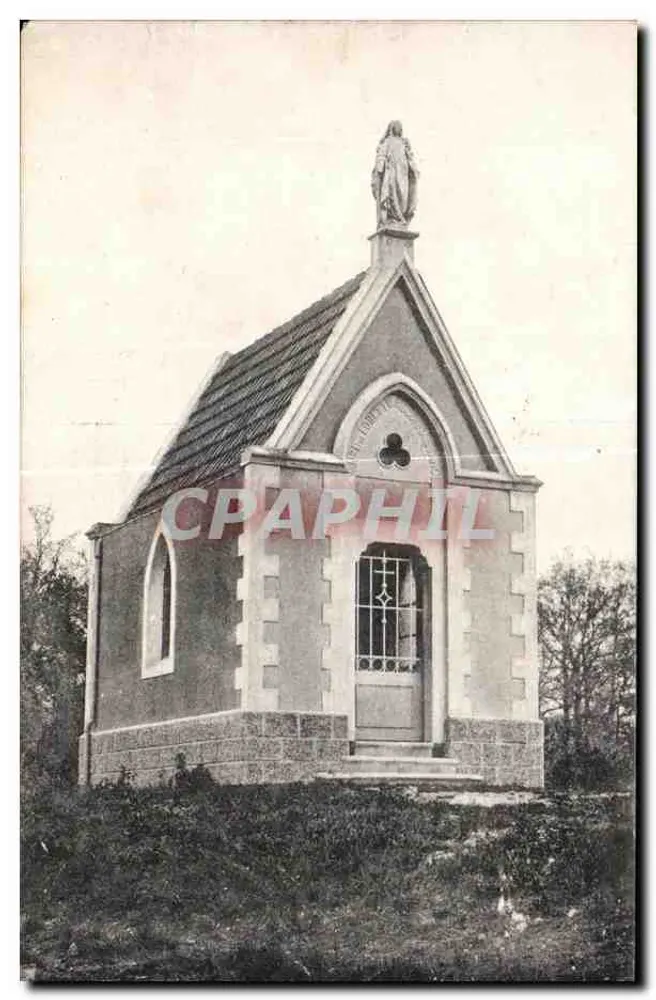 Capela da Virgem — estátua da Virgem Maria no topo — número de série não visível - Frente