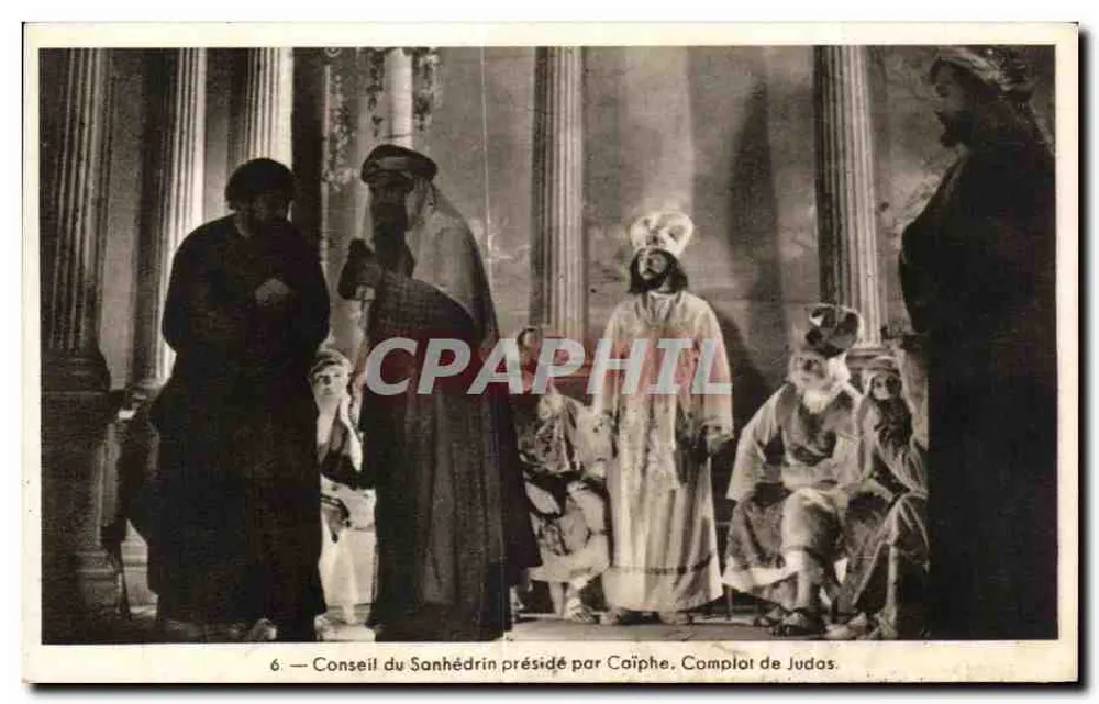 Rat des Sanhedrin, vorstehend von Kajaphas — Judas' Verschwörung - Vorderseite