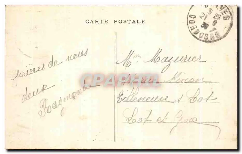 N.-D.-de-CAPELOU - A Virgem do Calvário — Propriedade do Pelerinagem - Verso