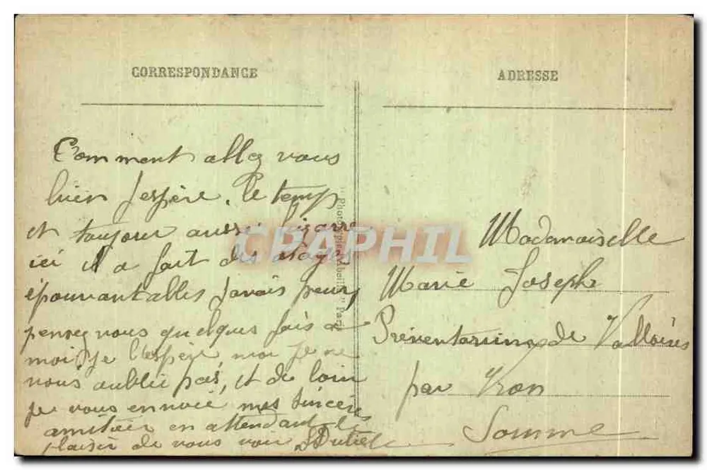 PARIS - Bois de Boulogne - La Roseraie de Bagatelle - Rückseite