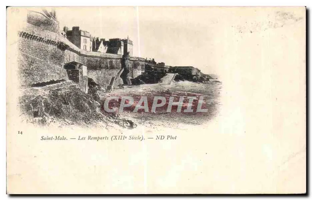 Saint-Malo — Die Mauern (13. Jahrhundert) — ND Pbot - Vorderseite