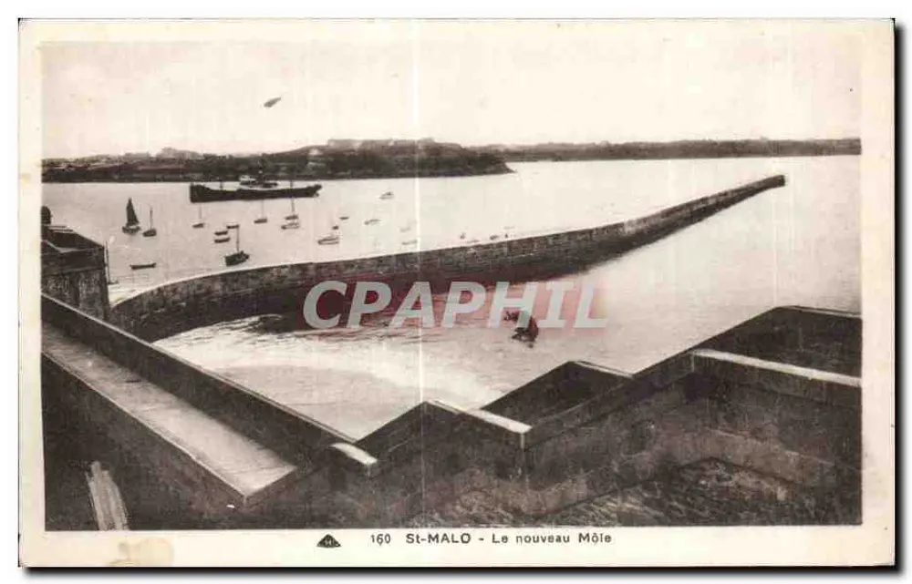 St-Malo - A nova Mole — CPAPHIL n°160 - Frente