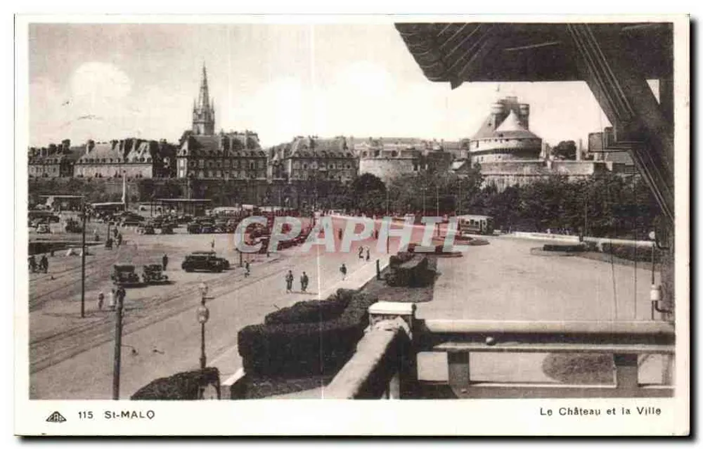 Si-Malo — Ansicht des Schlosses und der Stadt — CH DES ARTS PHOTOGRAPHIE - Vorderseite