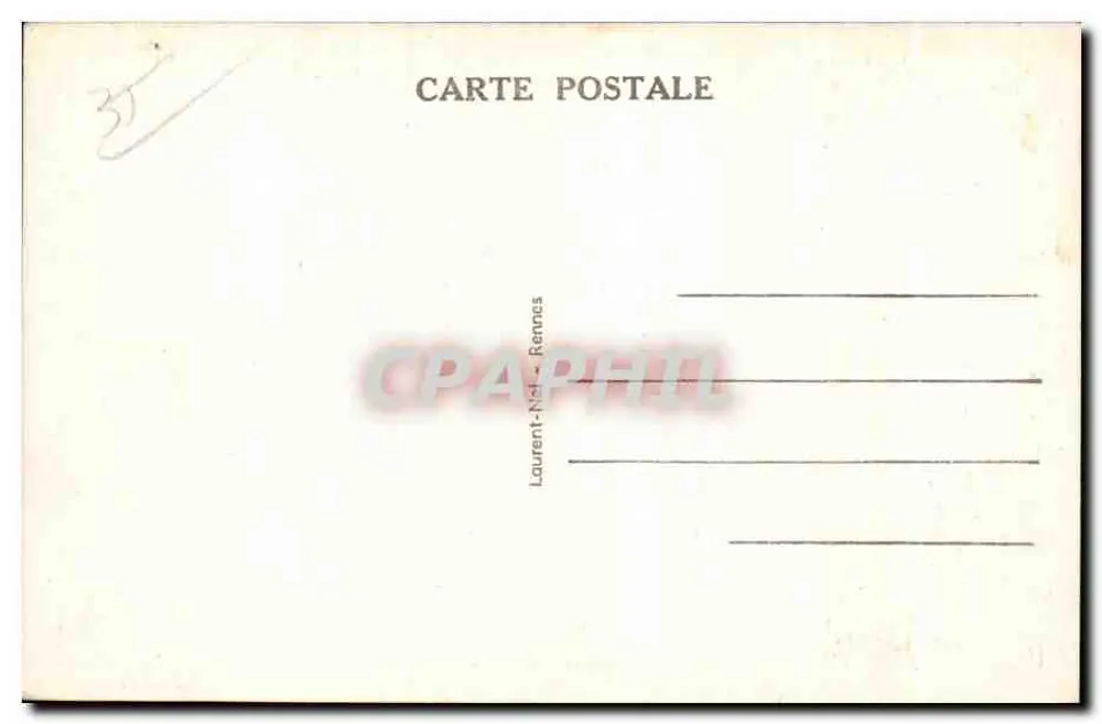 Saint-Malo, Ansicht von der Palmeraie de Dinard — Côte d'Émeraude — Verlag Laurent-Niel, Nr. 134 - Rückseite