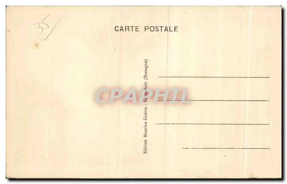 Saint-Malo - Vista geral — G.M. — n°2733 - Verso