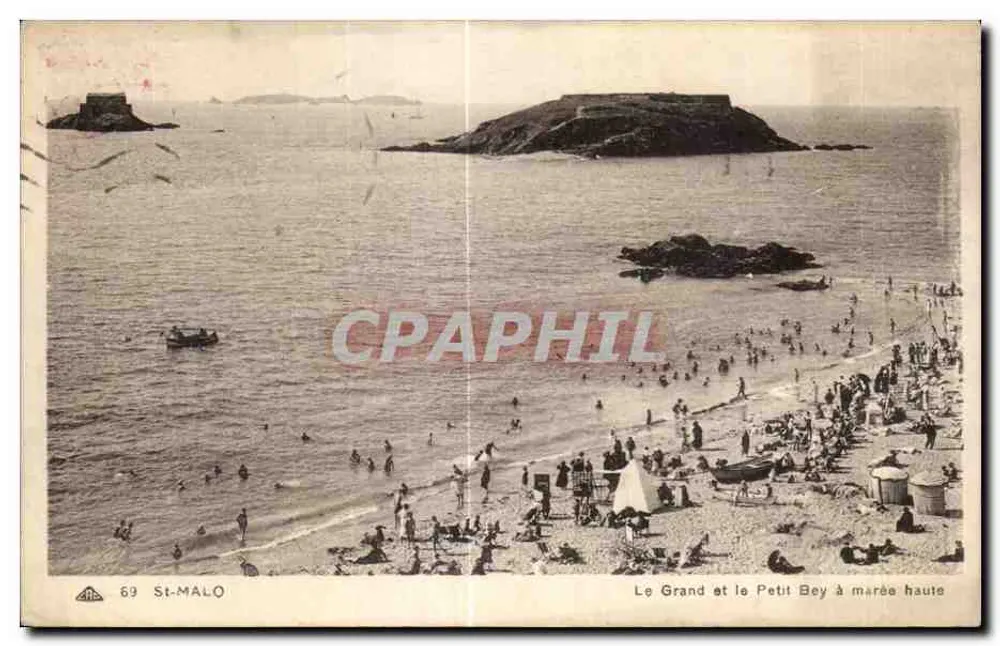 Saint-Malo — Der Große und Kleine Bey bei Ebbe — Verlag: Les Arts Photographiques - Vorderseite