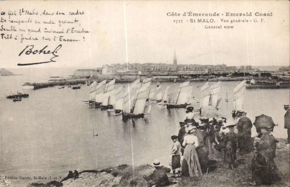 St-Malo - Vue générale - Édition Guérin, St-Malo (1.-et-V.) - Frente
