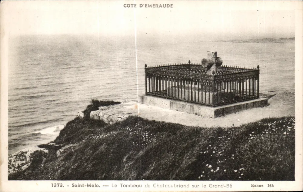 Saint-Malo — Ansicht des Grabmals von Chateaubriand am Grand-Bé — RENNE 164 - Vorderseite