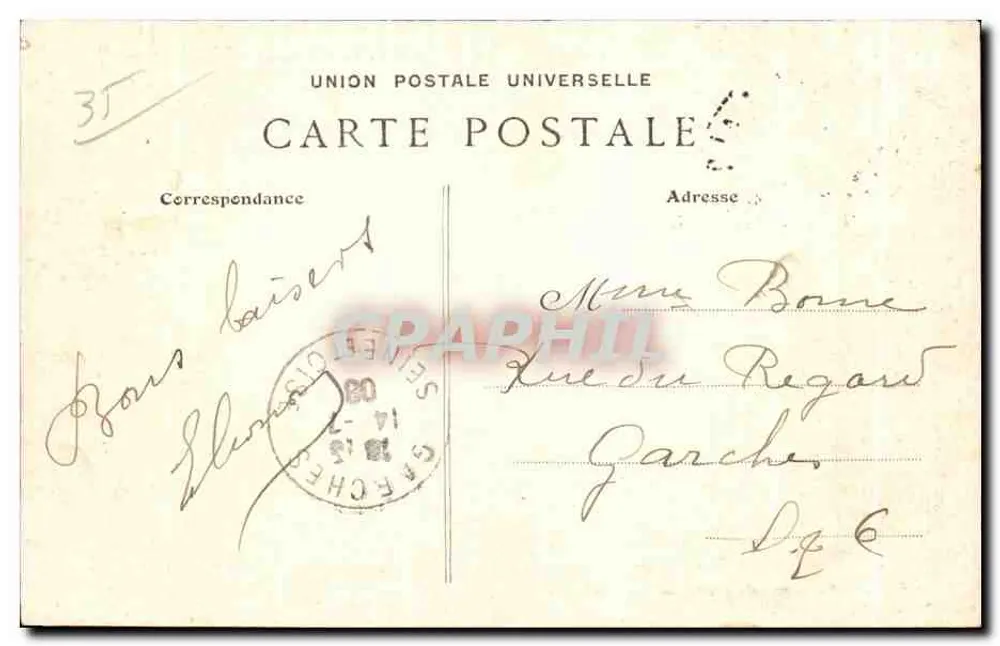 Saint-Malo — Das Nationale Fort bei Ebbe — G.F. n°4028 - Rückseite