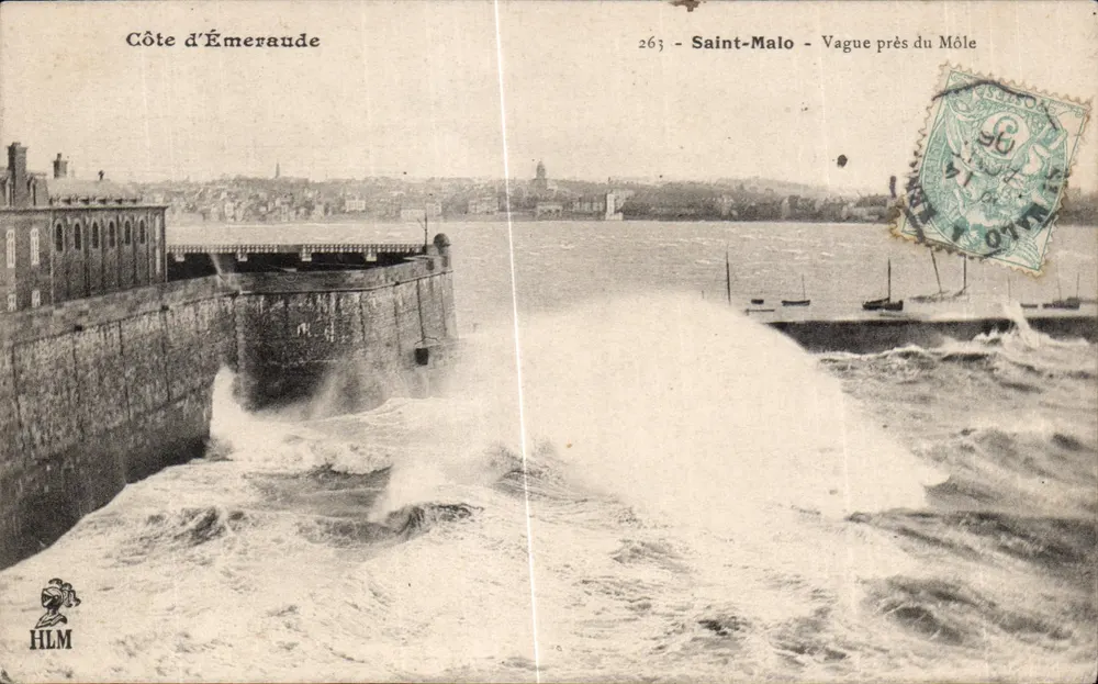 Saint-Malo - Welle nahe dem Môle — HLM, n° 263 - Vorderseite