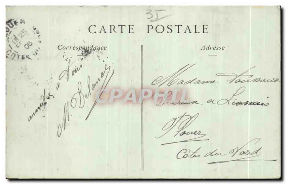 Saint-Malo — Kreuz des Sillons und Nationaler Festung — Sammlung ND Phot - Rückseite