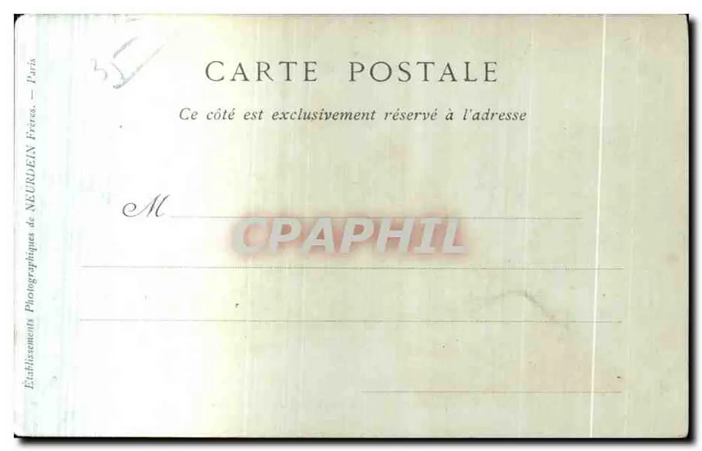 Saint-Malo — Grabmal von Chateaubriand am Grand Bey — Sammlung ND Phot - Rückseite