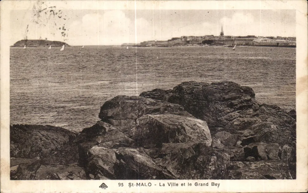 St-Malo - Die Stadt und der Grand Bey — Cie Alsacienne des Arts Photomondoniques, n°95 - Vorderseite