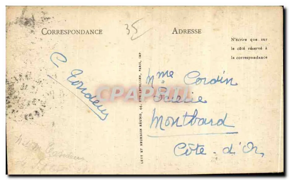 Saint-Malo — Die Mauern der Großen Pforte — LL. - Rückseite
