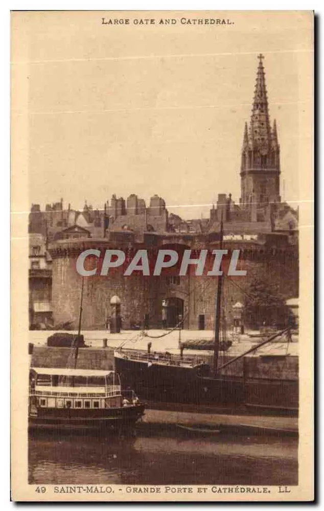 Saint-Malo - Große Pforte und Kathedrale — LL, n°40 - Vorderseite